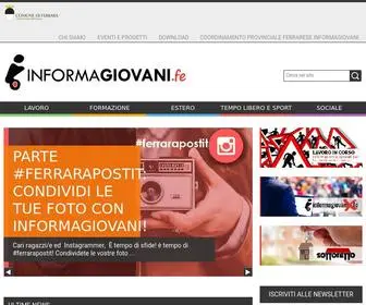 Informagiovani.fe.it(Informagiovani Ferrara) Screenshot