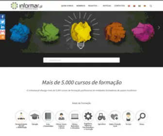 Informar.org(Portal de Cursos de Formação Profissional) Screenshot