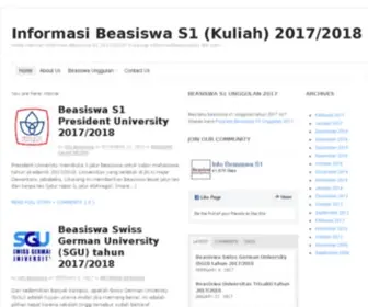 Informasibeasiswas1.com(Informasi Beasiswa S1 (Kuliah) 2014/2015) Screenshot