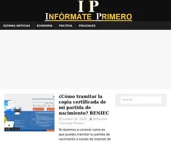 Informateprimero.com(Infórmate Primero) Screenshot