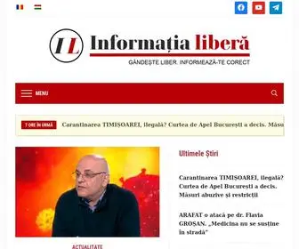 Informatialibera.ro(Gândește liber. Informează) Screenshot