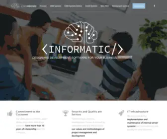 Informatic-CO.com(Design and Development Software Company) Screenshot