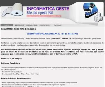 Informaticaoeste.com.ar(INFORMATICA OESTE) Screenshot