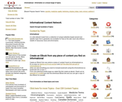 Informational.ca(Tax Sale Properties) Screenshot