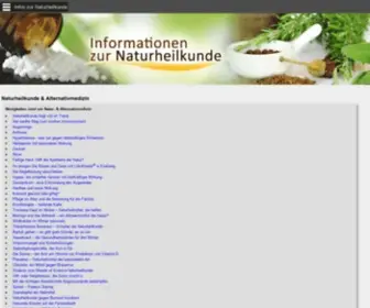 Informationen-Naturheilkunde.de(Naturheilkunde & Alternativmedizin) Screenshot