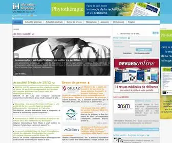 Informationhospitaliere.com(Magazine et actu Santé) Screenshot