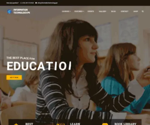 Informationtechnology.pk(#1 Education WordPress Theme for 2018) Screenshot