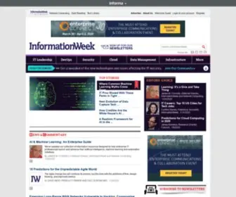 Informationweek.co.uk(Serving the information needs of the Business Technology Community) Screenshot