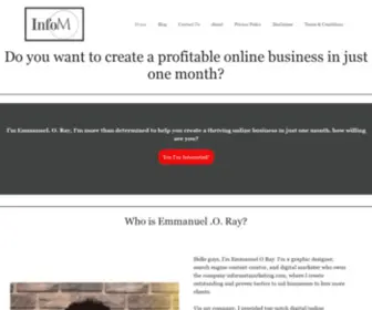 Informatmarketing.com(Lets create a profitable online business together) Screenshot