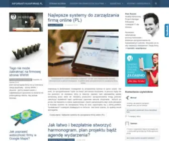 Informatykawfirmie.pl(Zwiększ skuteczność swojej firmy dzięki informatyce) Screenshot