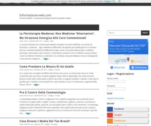 Informazione-Web.com(Scrivere Notizie) Screenshot