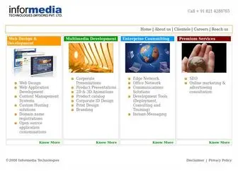 Informedia.co.in(Informedia Technologies (Mysore) Pvt) Screenshot