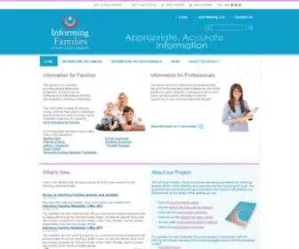 Informingfamilies.ie(Information on disability) Screenshot