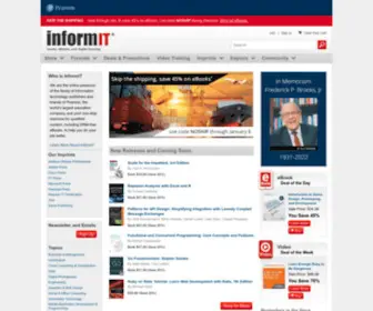 Informit.com(The Trusted Technology Source for IT Pros and Developers) Screenshot