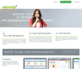 Informup.com(Application lifecycle management of InformUp) Screenshot