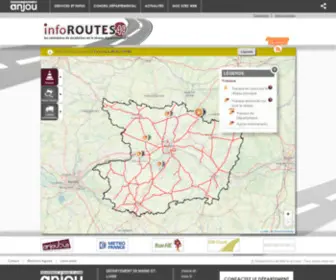 Inforoutes49.fr(Inforoutes 49) Screenshot