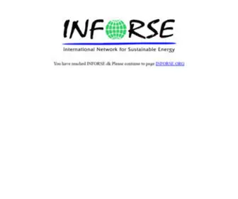 Inforse.dk(I N F O R S E) Screenshot