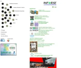 Inforse.org(Inforse international network for sustainable energy) Screenshot