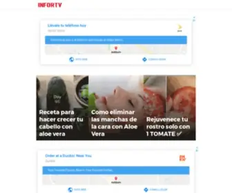 Infortv.com(Blog caracterizado en recetas Infortv) Screenshot