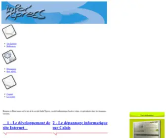 Inforxpress.fr(Infor'Xpress site internet et dépannage informatique) Screenshot