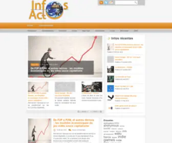 Infosactu.com(Informations alternatives Actuelles) Screenshot
