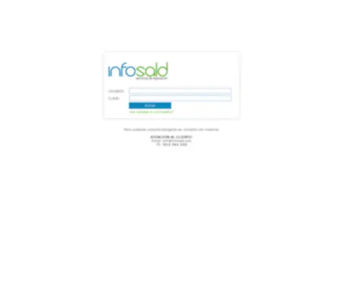 Infosaldlegis.com(Acceso clientes) Screenshot