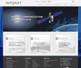 Infosat.com(Satellite Communication System) Screenshot