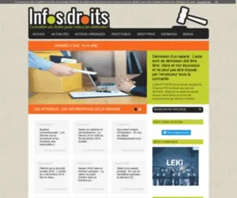 Infosdroits.fr(Infos Droits) Screenshot