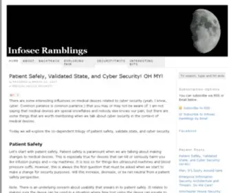 Infosecramblings.com(Ramblings on various information security topics) Screenshot