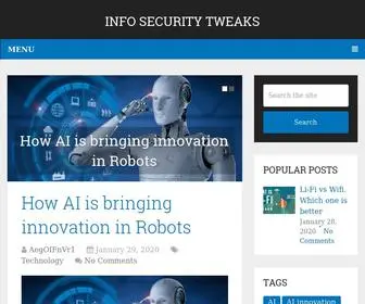 Infosectweaks.com(Info Security Tweaks) Screenshot