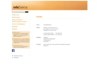 Infosekta.ch(Fachstelle für Sektenfragen) Screenshot