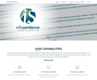 Infosentience.com(Home) Screenshot