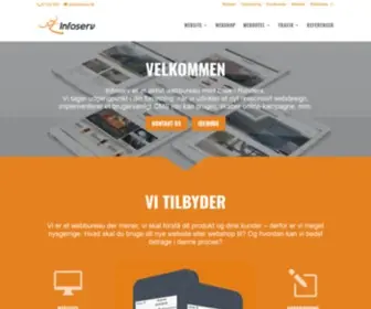 Infoserv.dk(Webbureau Webshop Website Webdesign Randers) Screenshot