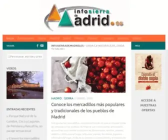 Infosierrademadrid.es(Sugerencias de ocio y tiempo libre en la Sierra. Planes para disfrutar de la naturaleza) Screenshot