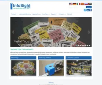 Infosight.ae(Manufacturer of industrial marking machines) Screenshot