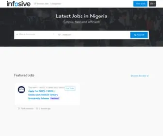 Infosive.com(Job Vacancies in Nigeria) Screenshot