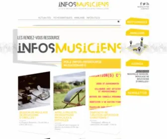 Infosmusiciens.org(Infos Musicien) Screenshot