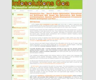 Infosolutionsgoa.com(SEO Goa) Screenshot