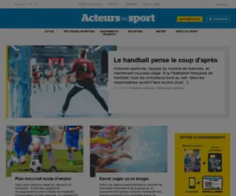 Infosport.org(Toute l'actualité des acteurs du sport locaux pour les collectivités territoriales) Screenshot