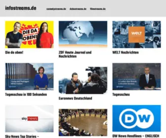 Infostreams.de(Nachrichten rund um die Uhr) Screenshot
