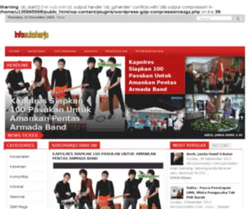 Infosukoharjo.com(Portal Berita Sukoharjo) Screenshot