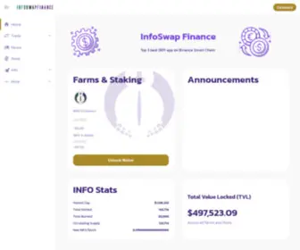 Infoswap.finance(InfoSwap Finance) Screenshot