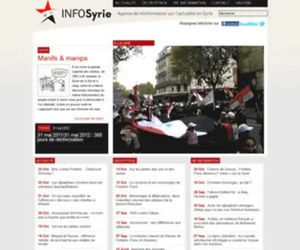 Infosyrie.fr(Agence de ré) Screenshot