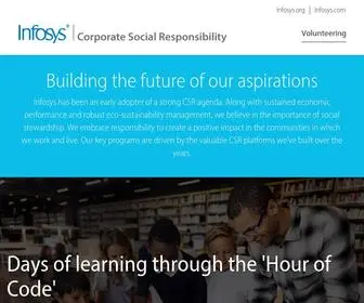 Infosys.org(Corporate Social Responsibility) Screenshot