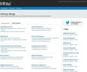 Infosysblogs.com(Business Technology Blog) Screenshot