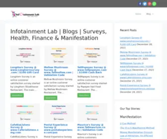 Infotainmentlab.com(Infotainment Lab founded by Omer Khan) Screenshot