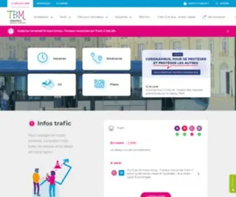 Infotbm.com(Transports Bordeaux Métropole) Screenshot