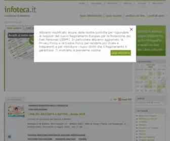 Infoteca.it(Portale per le biblioteche e gli archivi) Screenshot