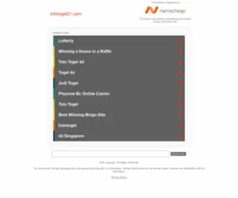 Infotogel21.com(My WordPress Blog) Screenshot