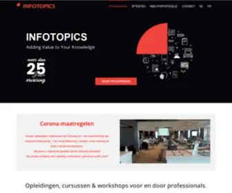 Infotopics.be(Zakelijke opleidingen met toegevoegde waarde) Screenshot